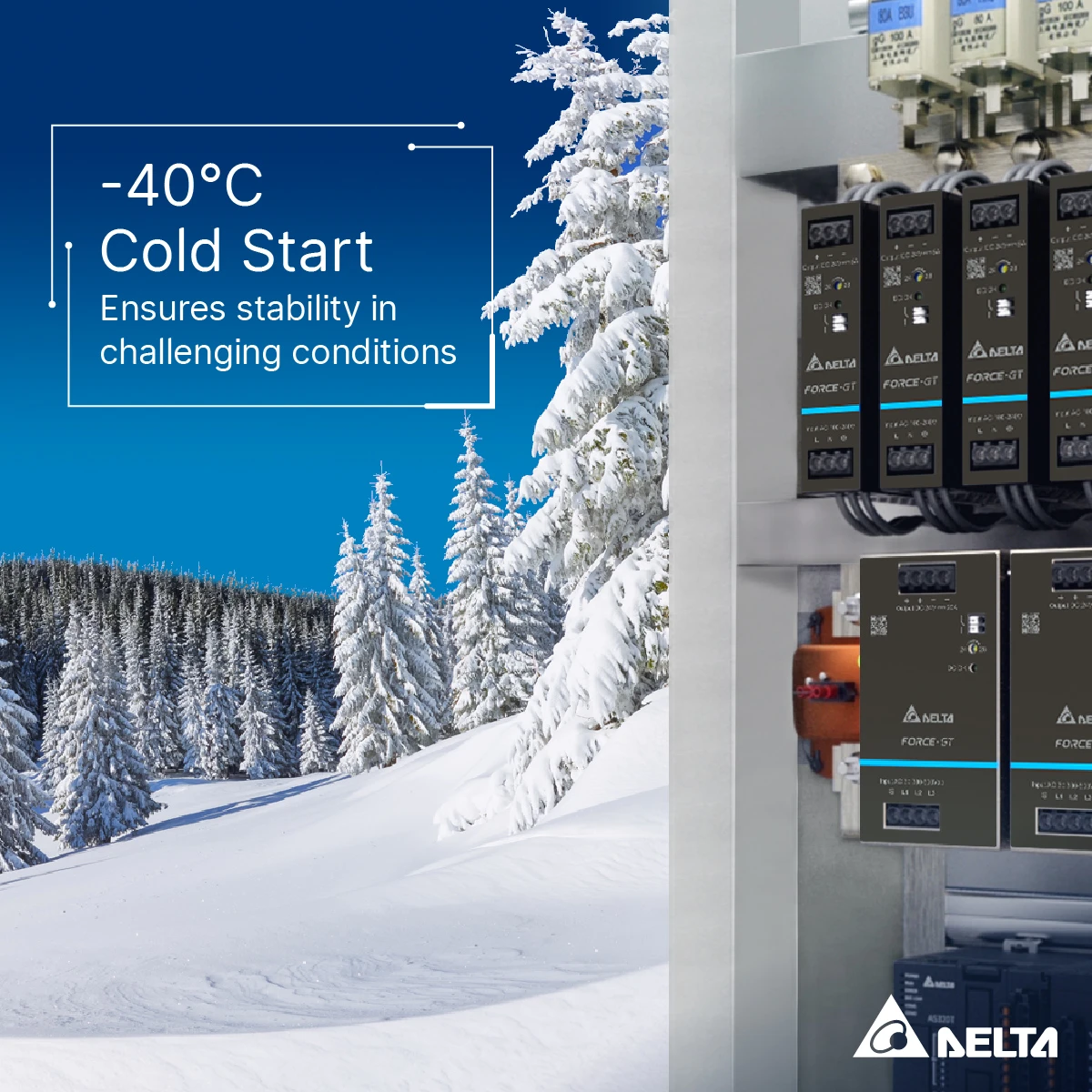 Force-GT 系列具備-30℃至70℃的工業級寬溫設計與-40℃的負溫開機特性。